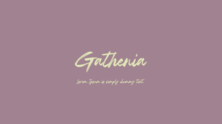 Gathenia Font