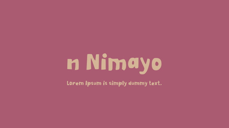 n Nimayo Font