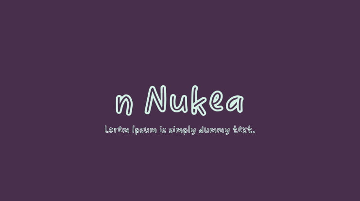 n Nukea Font