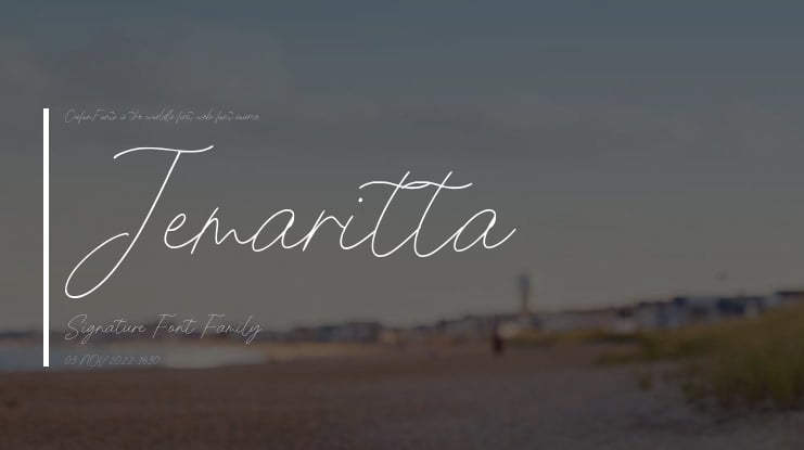 Jemaritta Signature Font