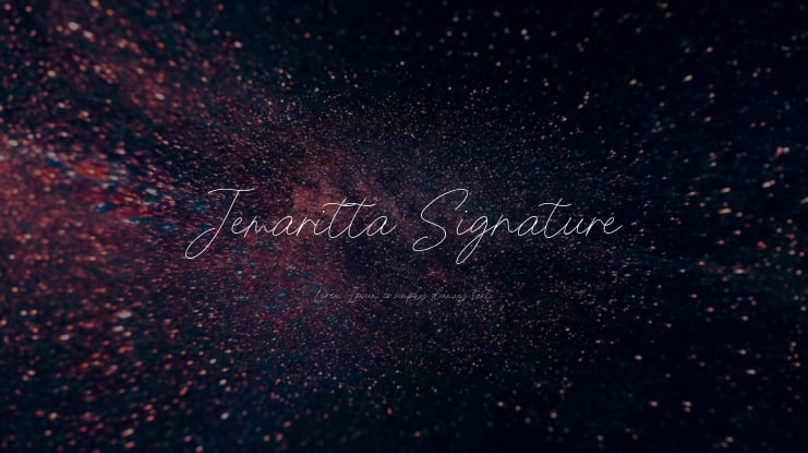 Jemaritta Signature Font