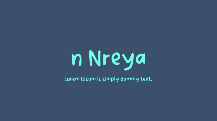 n Nreya Font