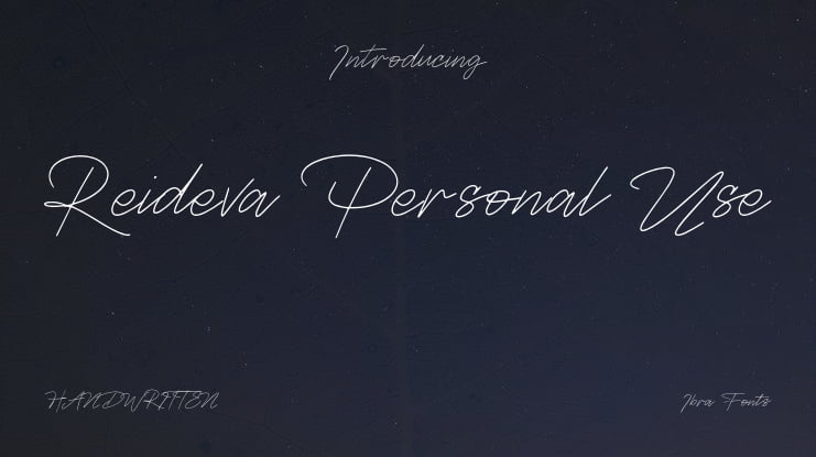 Reideva Personal Use Font