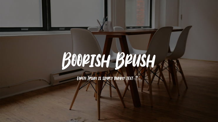 Boorish Brush Font