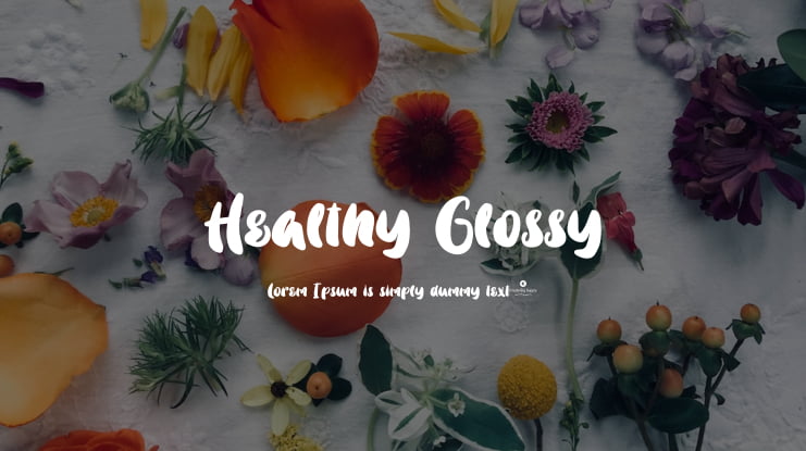 Healthy Glossy Font