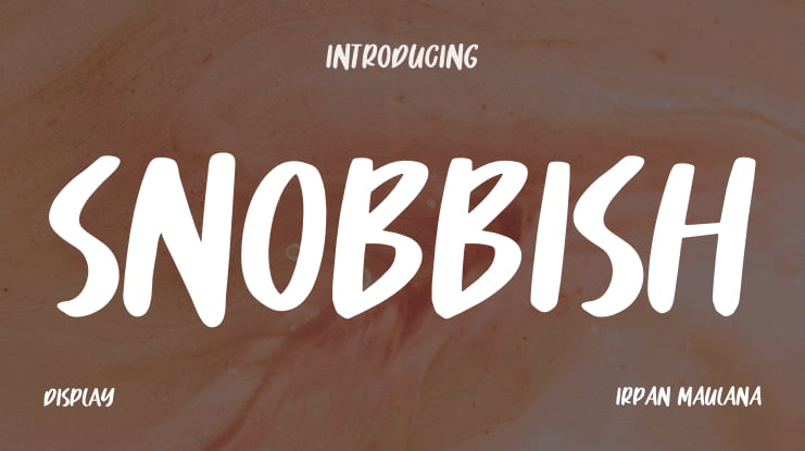 Snobbish Font