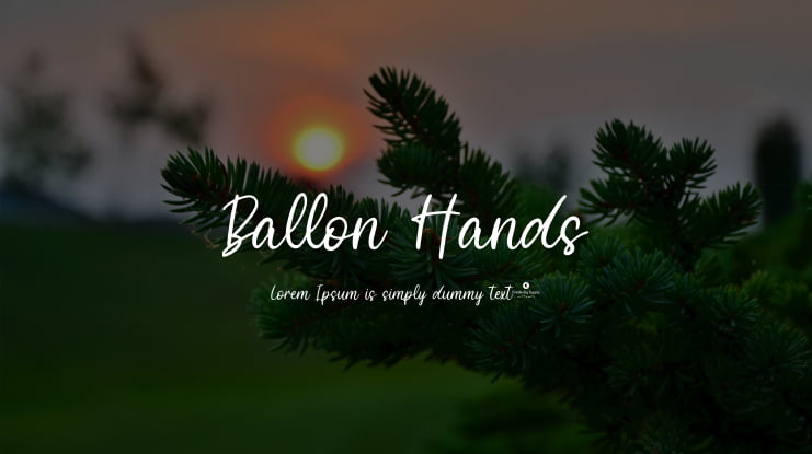 Ballon Hands Font