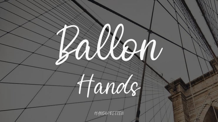 Ballon Hands Font