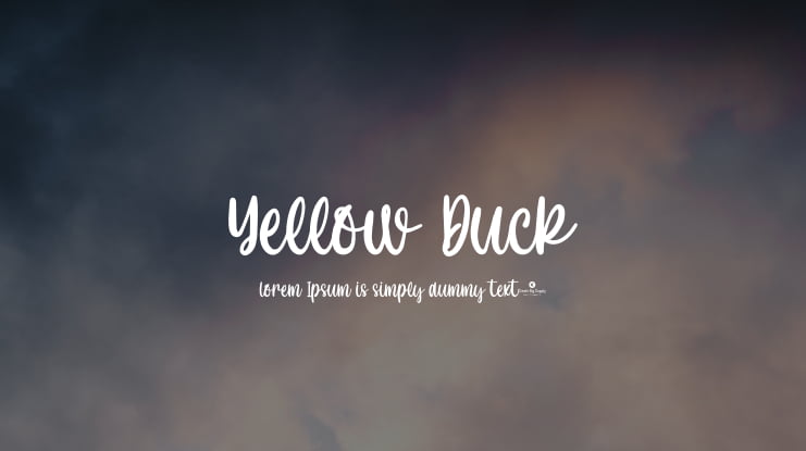 Yellow Duck Font