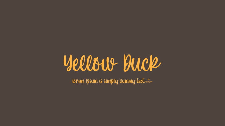 Yellow Duck Font