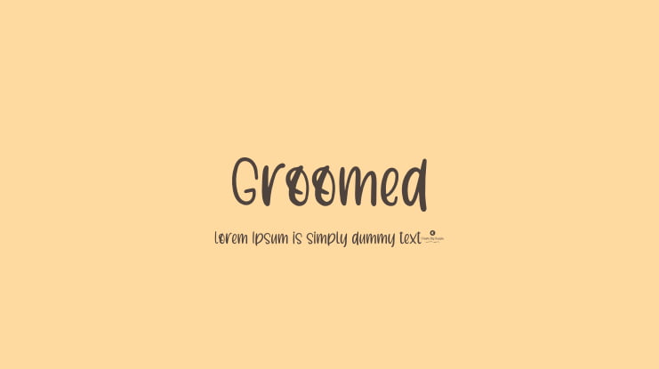 Groomed Font