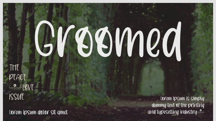 Groomed Font