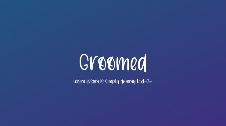 Groomed Font