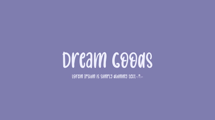 Dream Goods Font