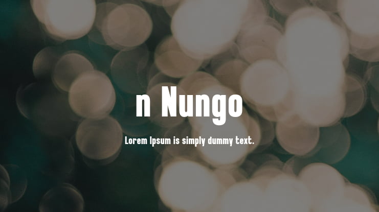 n Nungo Font