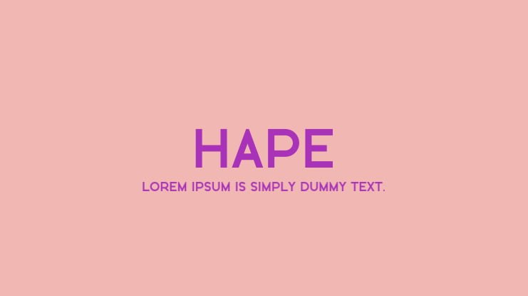 Hape Font