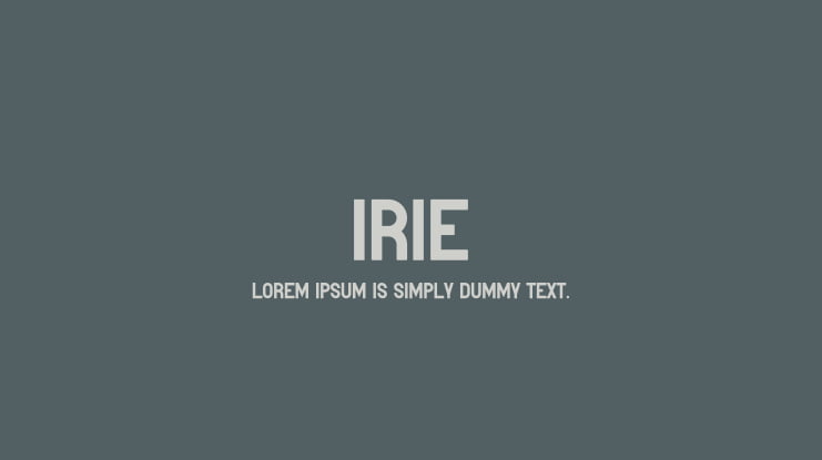 Irie Font