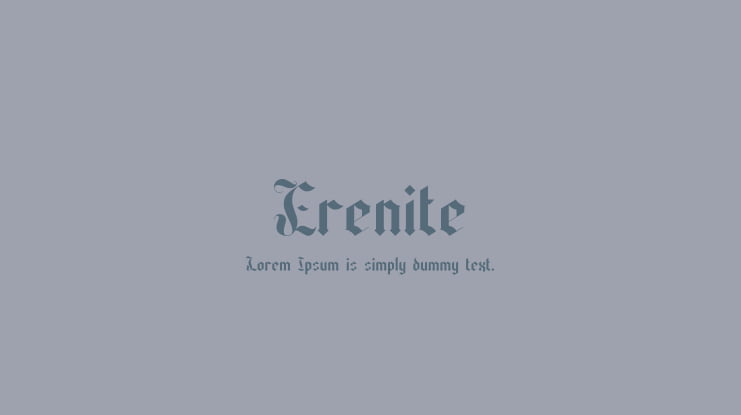 Erenite Font