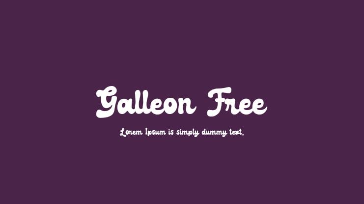 Galleon Free Font