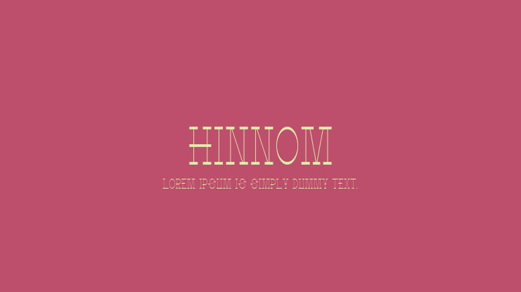 Hinnom Font