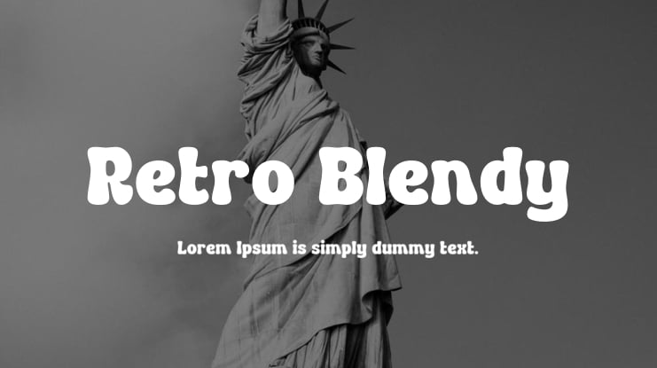 Retro Blendy Font