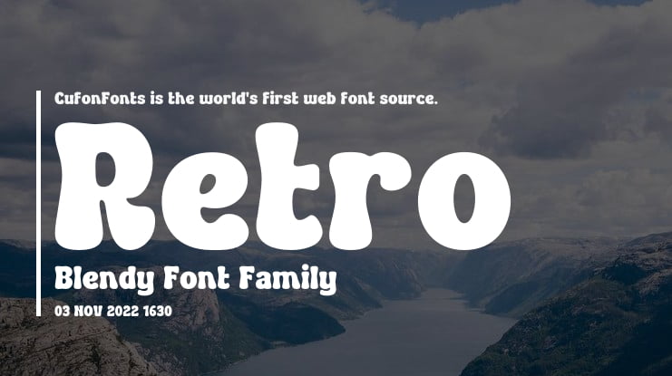 Retro Blendy Font