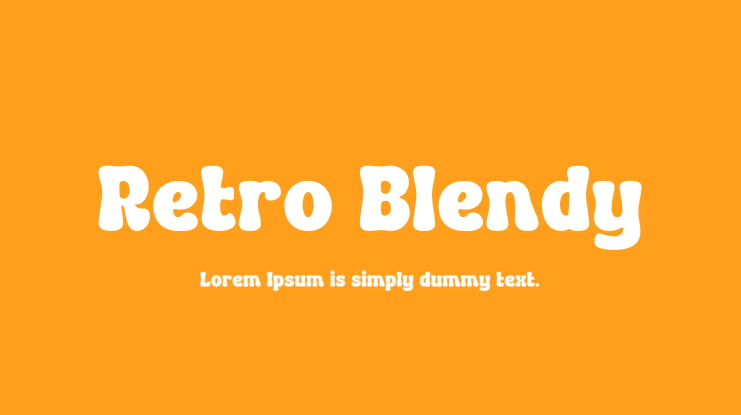 Retro Blendy Font