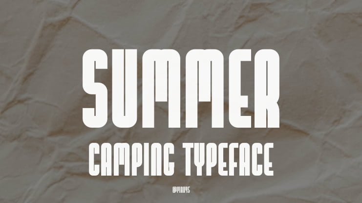 Summer Camping Font