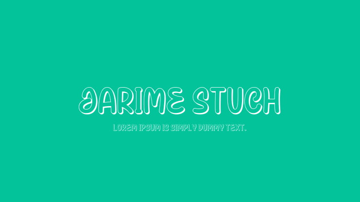 Jarime Stuch Font