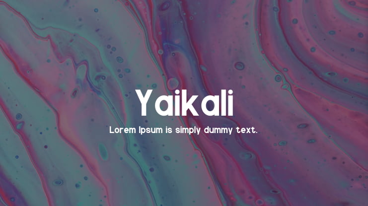 Yaikali Font