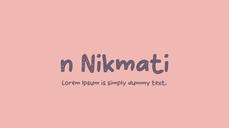 n Nikmati Font