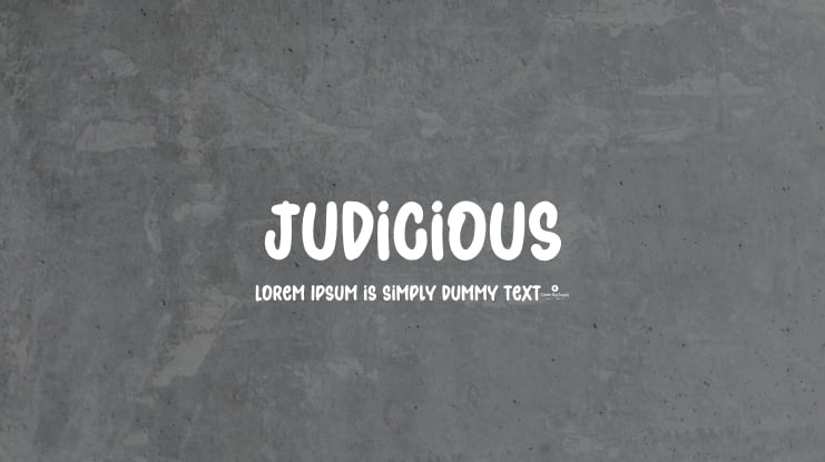 Judicious Font