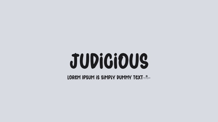 Judicious Font