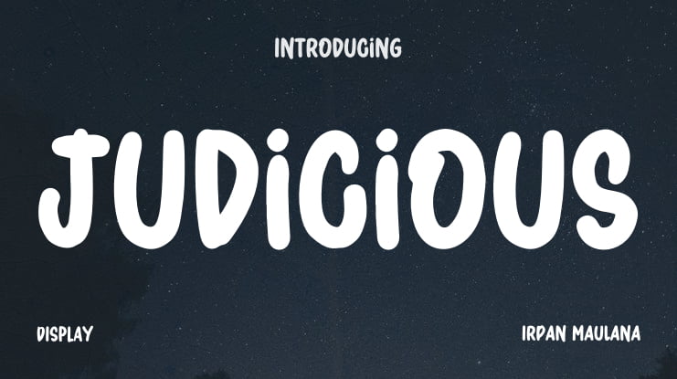 Judicious Font