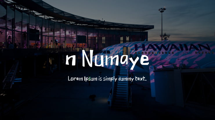 n Numaye Font