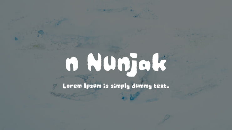 n Nunjak Font