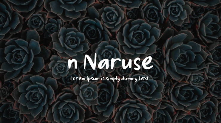 n Naruse Font