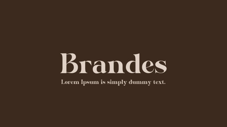 Brandes Font