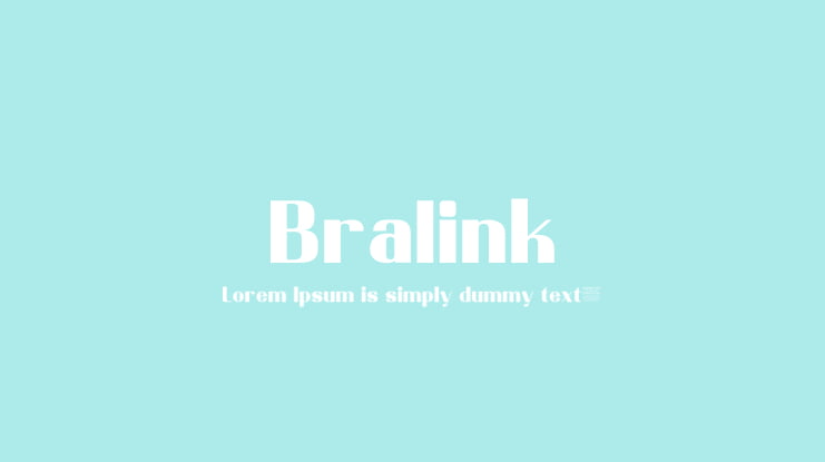 Bralink Font