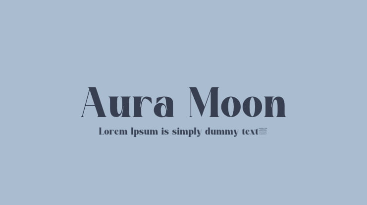 Aura Moon Font