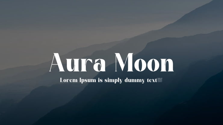 Aura Moon Font