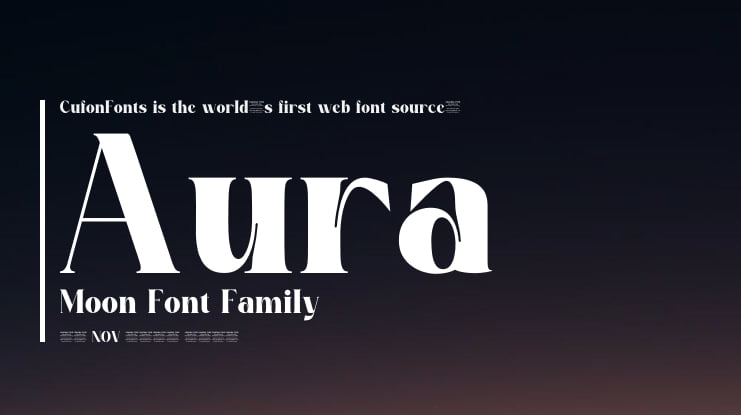 Aura Moon Font