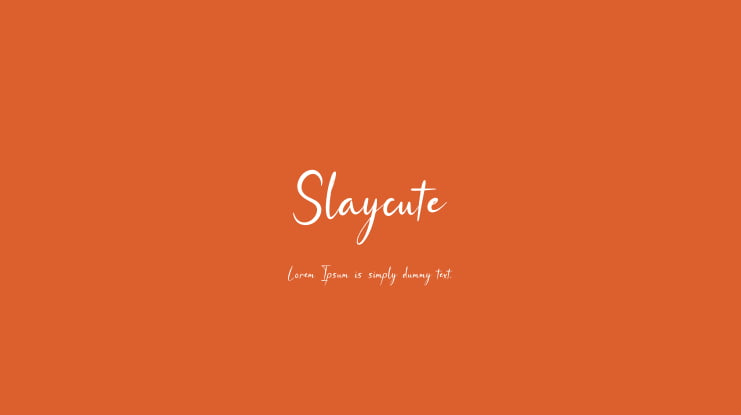 Slaycute Font