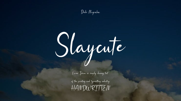 Slaycute Font