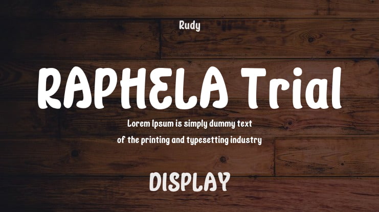 RAPHELA Trial Font