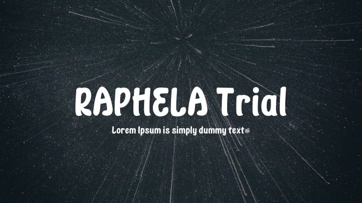 RAPHELA Trial Font