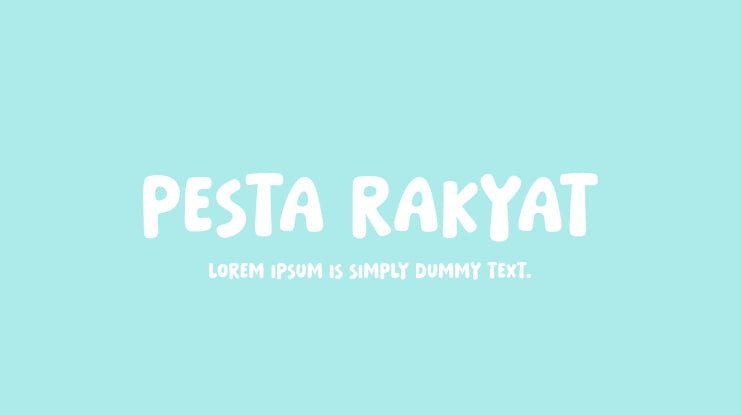 Pesta Rakyat Font