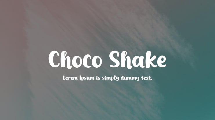 Choco Shake Font