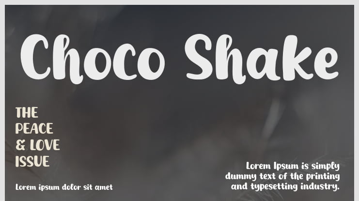 Choco Shake Font