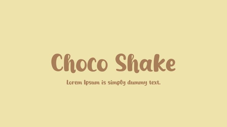 Choco Shake Font